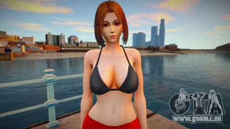 KOF Soldier Girl - RED Brown hair 2 pour GTA San Andreas