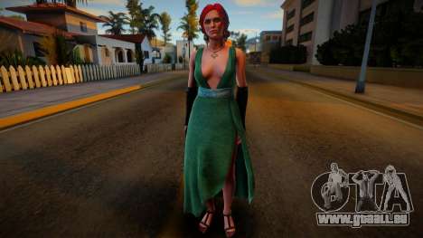 Tress Long Green Dress 1 pour GTA San Andreas