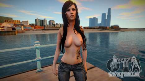 Skyrim Monki Adventurer - Topless 2 pour GTA San Andreas