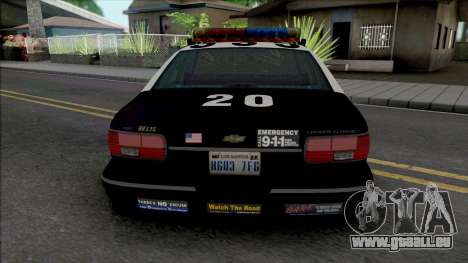 Chevrolet Caprice 1993 LAPD pour GTA San Andreas