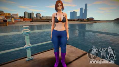 KOF Soldier Girl - Blue Brown Hair 1 für GTA San Andreas