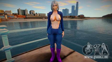 KOF Soldier Girl Different - Topless Blue 2 für GTA San Andreas