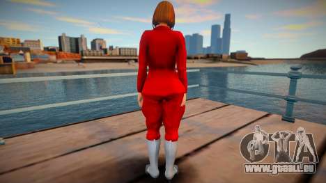 KOF Soldier Girl - RED Brown hair 6 pour GTA San Andreas