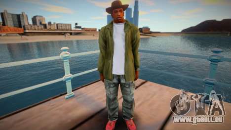 Cj With Camo Pants and Cowboy Hat (ped Model) für GTA San Andreas