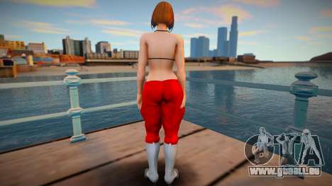 KOF Soldier Girl - RED Brown hair 2 pour GTA San Andreas