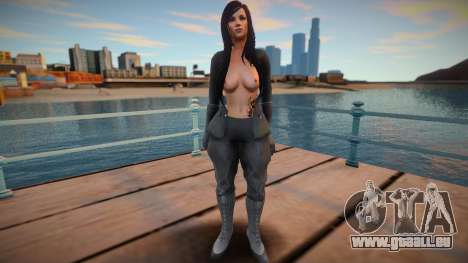 Skyrim Monki Sexy Black Soldier - Topless 2 für GTA San Andreas