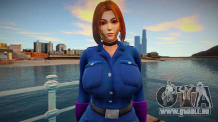 KOF Soldier Girl - Blue Brown Hair 3 für GTA San Andreas