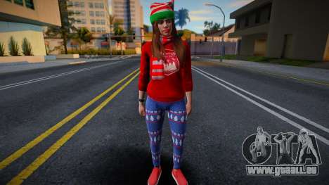 Mädchen in Neujahrskleidung 5 für GTA San Andreas