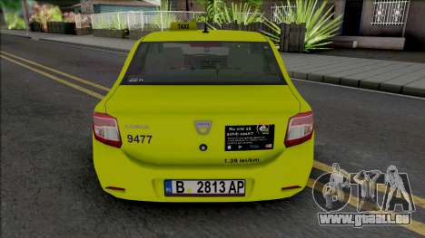 Dacia Logan 2013 Taxi pour GTA San Andreas