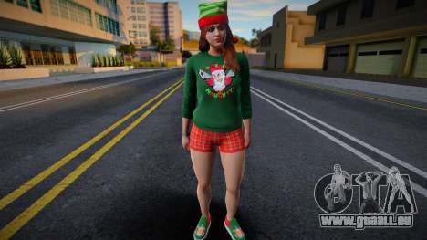 Mädchen in Neujahrskleidung 1 für GTA San Andreas
