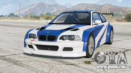 BMW M3 GTR (E46) Most Wanted v2.2b pour GTA 5