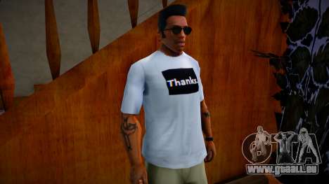 T-shirt Thanks. pour GTA San Andreas