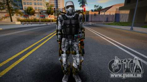 Membre du groupe X7 dans un exosquelette léger pour GTA San Andreas