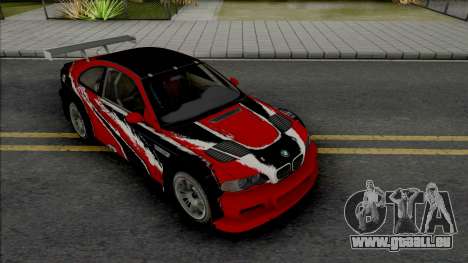 BMW M3 GTR Stacked Deck (NFS Carbon) pour GTA San Andreas