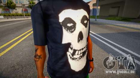 Misfits Skull Black T-shirt für GTA San Andreas