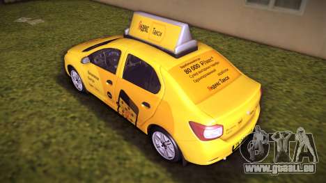 Renault Logan 2015 Yandex Taxi pour GTA Vice City