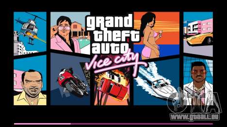 Original HD-Startbildschirm für GTA Vice City