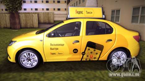 Renault Logan 2015 Yandex Taxi pour GTA Vice City