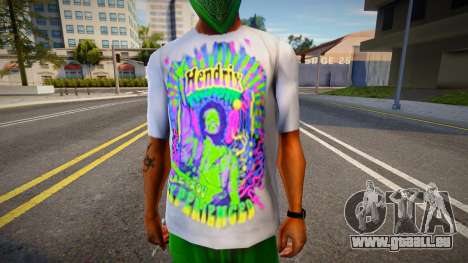 T-Shirt Jimi Hendrix für GTA San Andreas