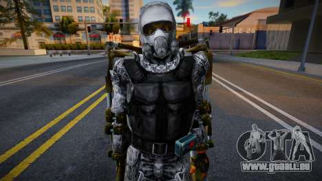 Membre du groupe X7 dans un exosquelette léger pour GTA San Andreas