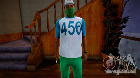 Squid Game Round 6 Player T-shirt pour GTA San Andreas