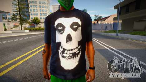 Misfits Skull Black T-shirt pour GTA San Andreas