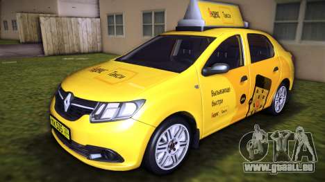 Renault Logan 2015 Yandex Taxi für GTA Vice City