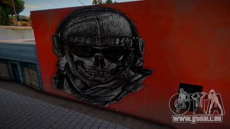 Mural de Simon Ghost Riley CoD MW2 für GTA San Andreas