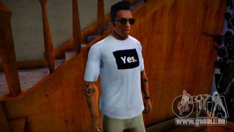 T-shirt YES. pour GTA San Andreas