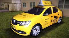 Renault Logan 2015 Yandex Taxi für GTA Vice City