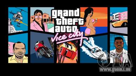 Original HD-Startbildschirm für GTA Vice City