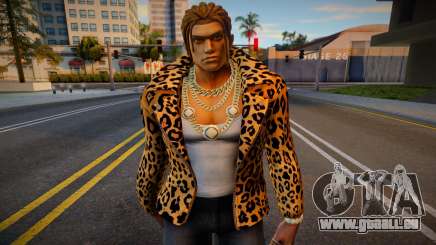 Ein Mann in einer Leopardenjacke für GTA San Andreas