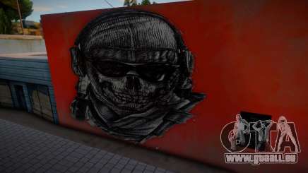 Mural de Simon Ghost Riley CoD MW2 pour GTA San Andreas