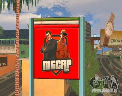 Werbetafel MGCRP für GTA San Andreas