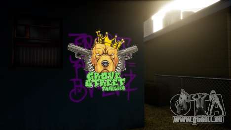 Grove Street Graffiti Replacer HD Textured Custo