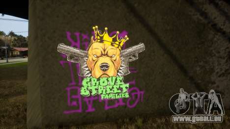 Grove Street Graffiti Replacer HD Textured Custo