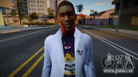 Men White Hoodie HD pour GTA San Andreas