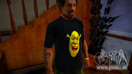 Shrek Face T-shirt für GTA San Andreas