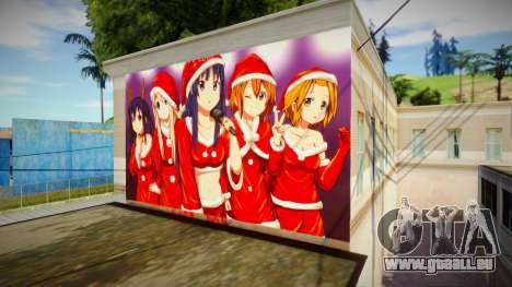 Wall of K on Christmas Anime für GTA San Andreas