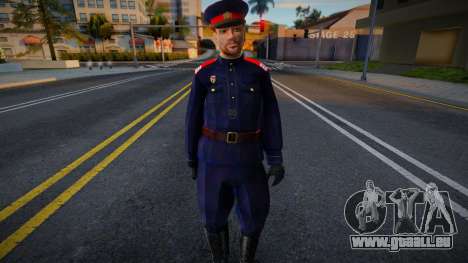 Sowjetischer Polizist in der Uniform des Modells für GTA San Andreas