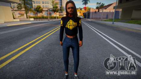 Mexican Girl clothes LAKERS für GTA San Andreas