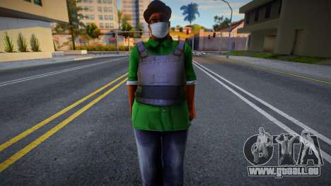Smokev in einer Schutzmaske für GTA San Andreas