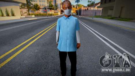 Old Reece dans un masque de protection pour GTA San Andreas