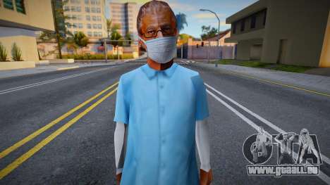 Old Reece in einer Schutzmaske für GTA San Andreas