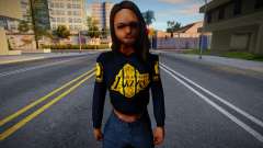 Mexican Girl clothes LAKERS für GTA San Andreas