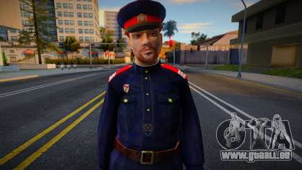 Officier de police soviétique en uniforme du modèle de 1948 pour GTA San Andreas