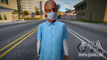 Old Reece dans un masque de protection pour GTA San Andreas