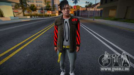 Ein junger Mann in einem modischen Outfit für GTA San Andreas