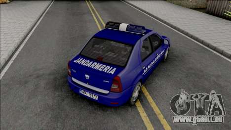 Dacia Logan Jandarmeria pour GTA San Andreas