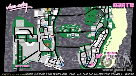 Carte du QG GTA VC pour GTA Vice City